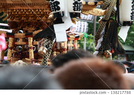 A portable shrine located within the grounds of a shrine 138217788