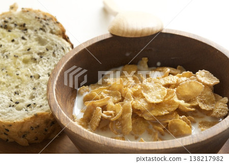 Cornflake and black sesame bread Cornflake and black sesame bread 138217982