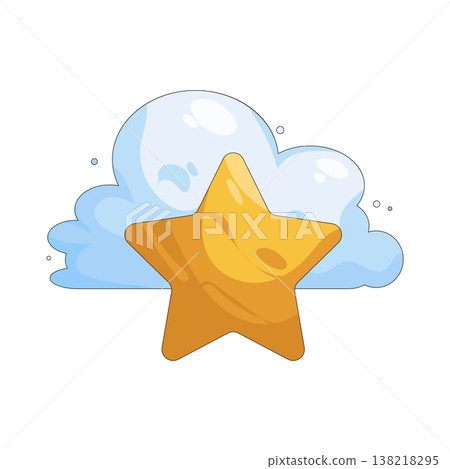 Illustration of Favorite cloud Illustration of Favorite cloud 138218295