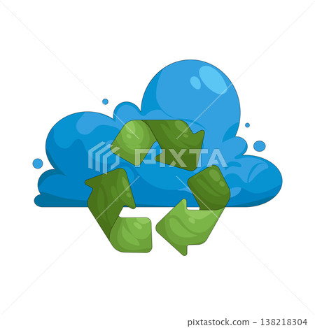 Illustration of Cloud recycle Illustration of Cloud recycle 138218304