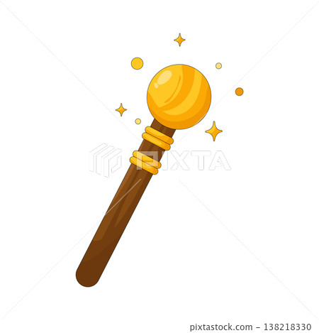 Illustration of Magic staff 138218330