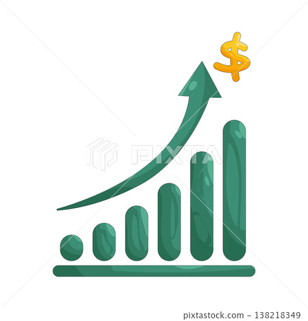 Illustration of Money growth Illustration of Money growth 138218349