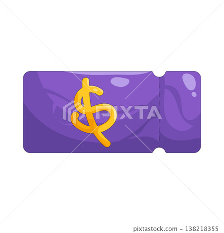 Illustration of Coupon with dollar sign Illustration of Coupon with dollar sign 138218355