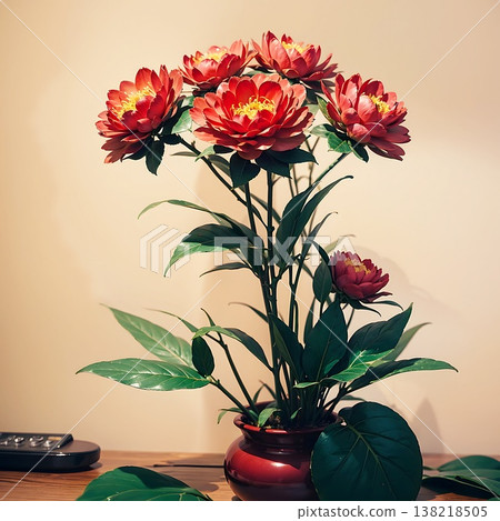 Red flower	 138218505