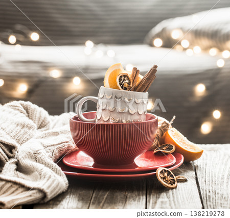 still life with home Christmas decor still life with home Christmas decor 138219278