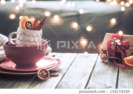 still life with home Christmas decor still life with home Christmas decor 138219280