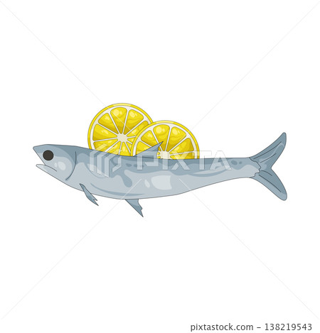 Illustration of anchovy Illustration of anchovy 138219543