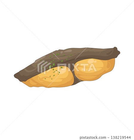 Illustration of fried fish Illustration of fried fish 138219544