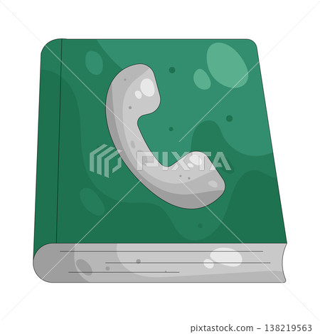 Illustration of phone book 138219563