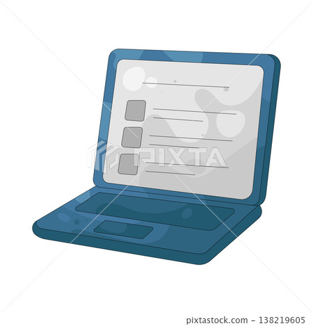 Illustration of online survey Illustration of online survey 138219605