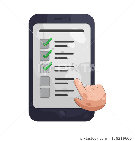 Illustration of online survey 138219606
