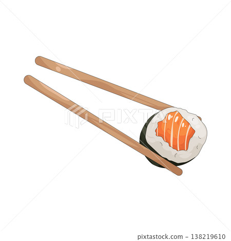Illustration of sushi roll Illustration of sushi roll 138219610
