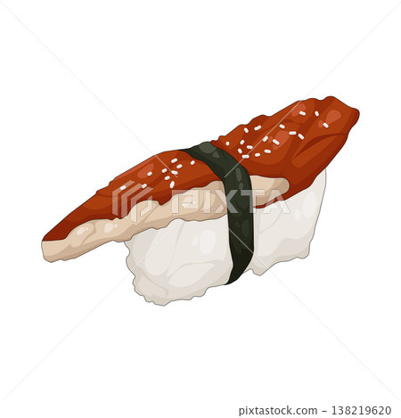 Illustration of Unagi sushi Illustration of Unagi sushi 138219620