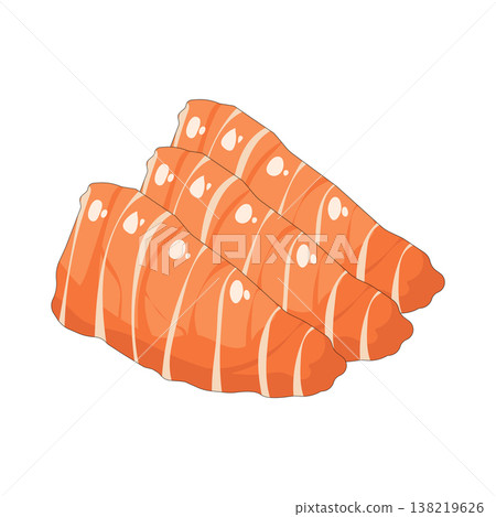 Illustration of Salmon sashimi Illustration of Salmon sashimi 138219626