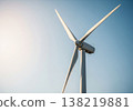 Wind turbine renewable energy background concept 138219881