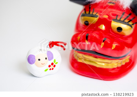 2027年新年祝福：舞獅和羊泥鈴 138219923