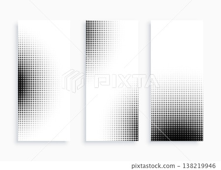 abstract circular shape dotted distress background in set abstract circular shape dotted distress background in set 138219946