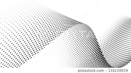 wavy style dotted grainy texture wallpaper in halftone style 138220039