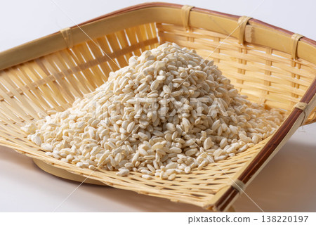 Rice koji, a traditional Japanese fermented food. 138220197