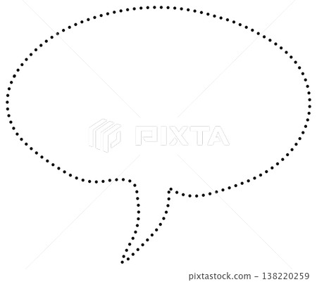 Speech bubbles icon, cartoon chatting, speak, message 138220259