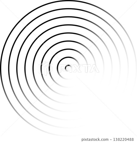Circle lines gradient. Creative design 138220488