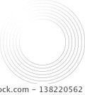 Circle lines gradient. Creative design 138220562