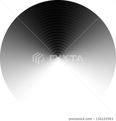Circle lines gradient. Creative design 138220563
