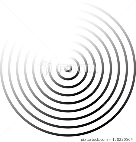 Circle lines gradient. Creative design 138220564