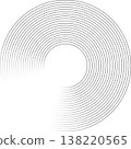 Circle lines gradient. Creative design 138220565