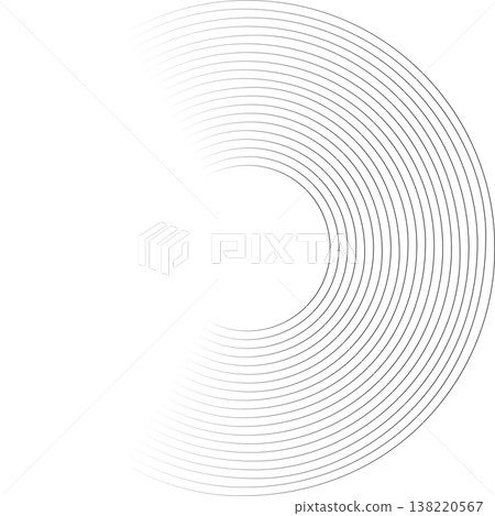 Circle lines gradient. Creative design 138220567