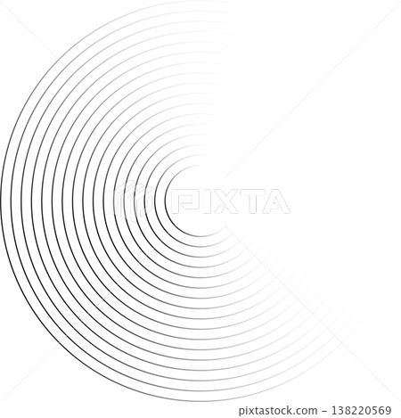 Circle lines gradient. Creative design 138220569