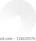 Circle lines gradient. Creative design 138220570