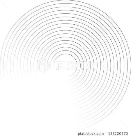 Circle lines gradient. Creative design 138220570