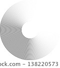 Circle lines gradient. Creative design 138220573