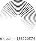 Circle lines gradient. Creative design 138220574