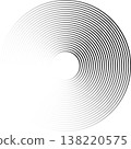 Circle lines gradient. Creative design 138220575