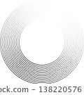 Circle lines gradient. Creative design 138220576