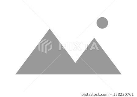 Mountain and Sun Photo Icon NO IMAGE Dummy Material Mountain and Sun Photo Icon NO IMAGE Dummy Material 138220761