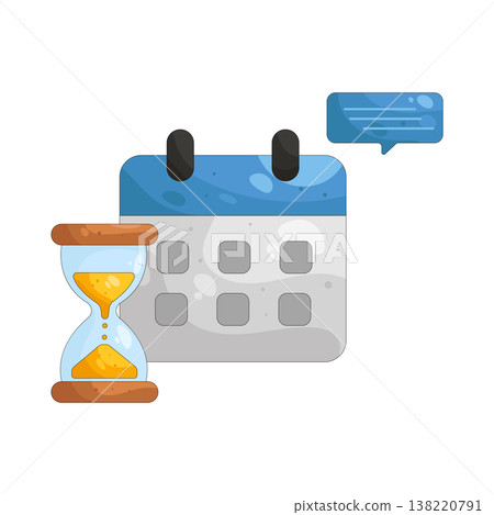 Illustration of deadline  138220791