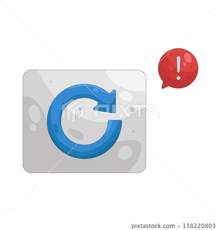 Illustration of refresh alert 138220803