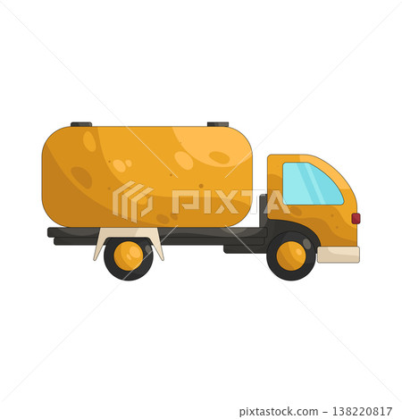 Illustration of oil truck 138220817