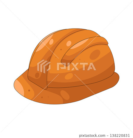 Illustration of hard hat Illustration of hard hat 138220831