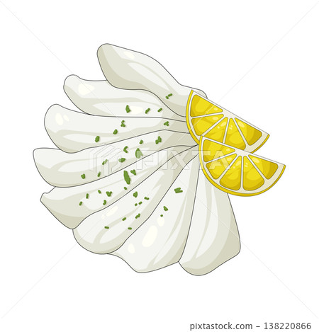 Illustration of Squid sashimi 138220866