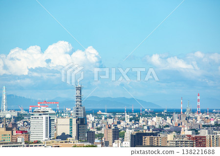 大分市區和四國山脈 大分市區和四國山脈 138221688