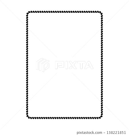Micro Dotted Rounded Square Border Frame Fine Detail Minimal Vector Illustration Micro Dotted Rounded Square Border Frame Fine Detail Minimal Vector Illustration 138221851