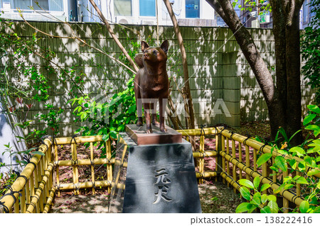 Kuramae Shrine, Taito Ward, Tokyo; former dog; history of sumo wrestling; site where fundraising sumo tournaments were held during the Edo period. Kuramae Shrine, Taito Ward, Tokyo; former dog; history of sumo wrestling; site where fundraising sumo tournaments were held during the Edo period. 138222416