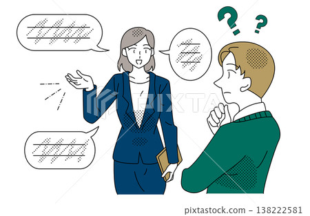 Illustrations illustrating how language differences can hinder effective business communication. Illustrations illustrating how language differences can hinder effective business communication. 138222581