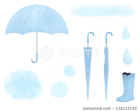 Rainy season material set 138223130