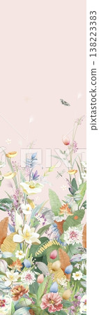 Collection of delicate vintage floral seamless patterns with soft muted pastel and neutral tones Collection of delicate vintage floral seamless patterns with soft muted pastel and neutral tones 138223383