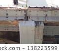 Deterioration and aging of steel bridges, corrosion (rust) under the girders. 138223599
